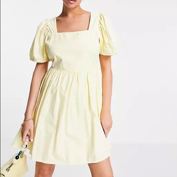 Vero Moda- Cotton Round Neck Off the Shoulder **NOT IMAGE OF ACTUAL DRESS** - Picture 1 of 3